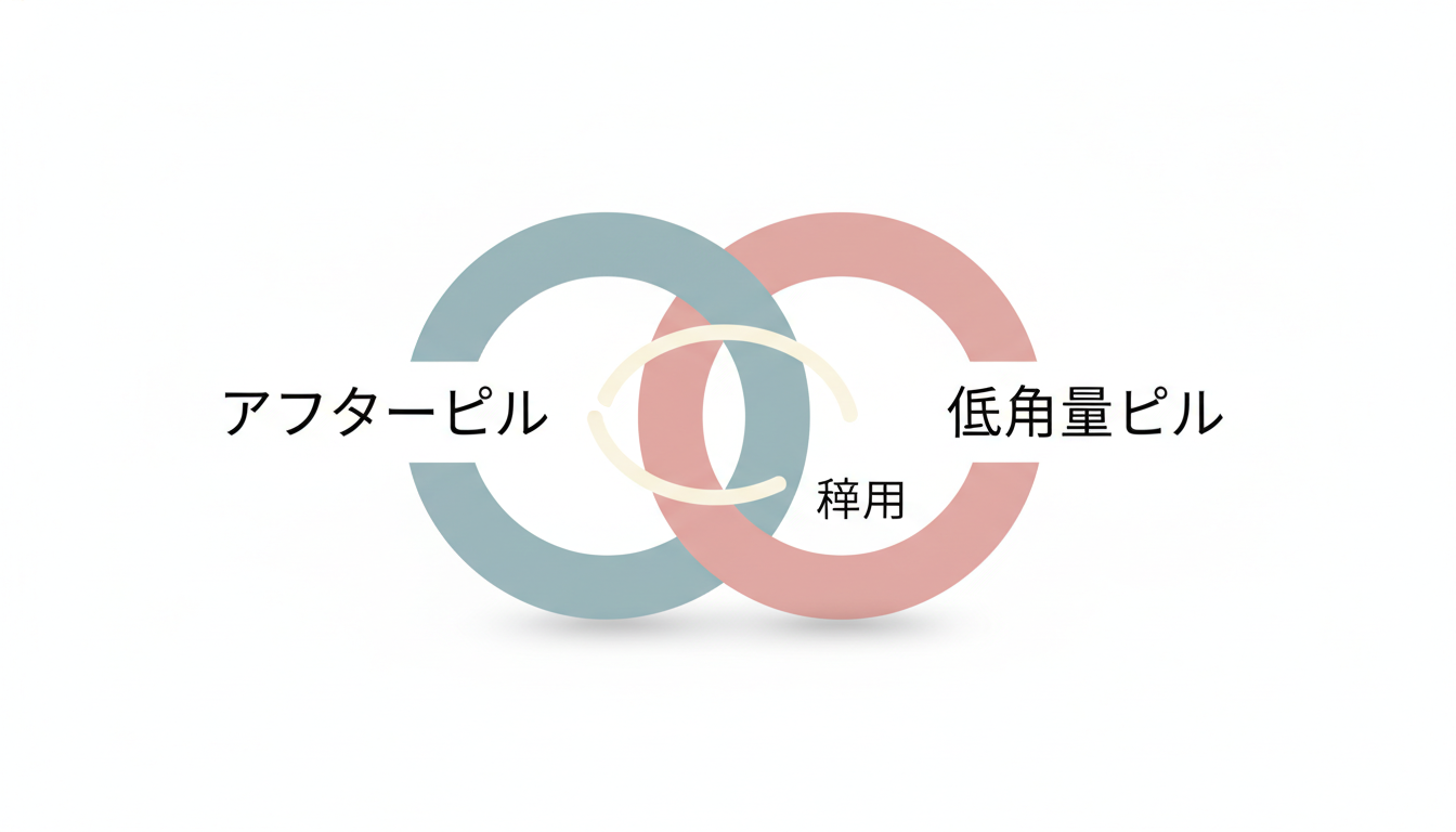 アフターピルと低用量ピルの併用は可能です